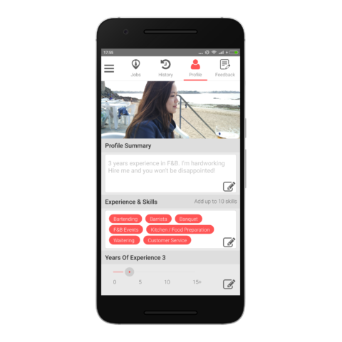 GrabJobs App Profile1