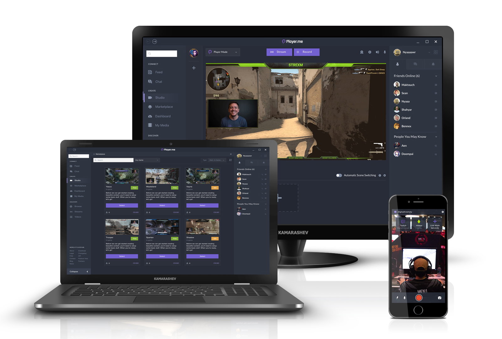 LEADING Player.me Desktop App
