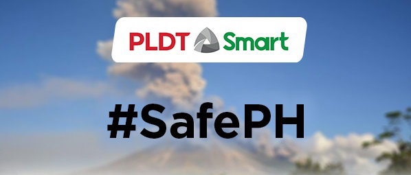 PLDT Smart SafePH Mayon Albay Infographic header