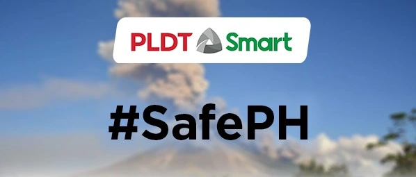 PLDT Smart SafePH Mayon Albay Infographic header