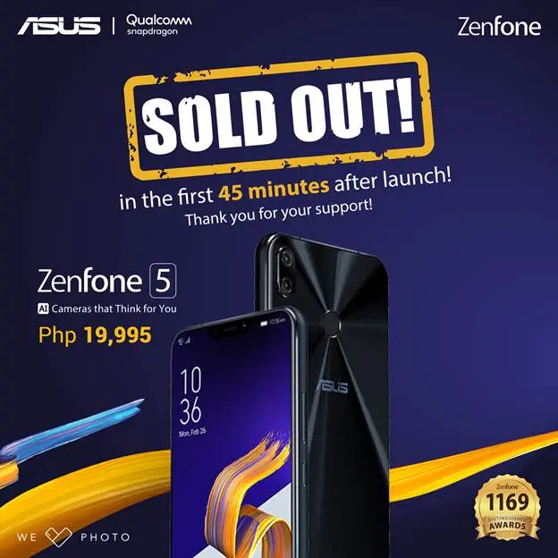 zenfone5 sold out 1