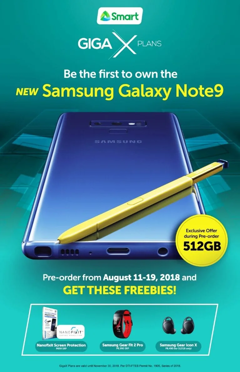 Smart Samsung Galaxy Note9