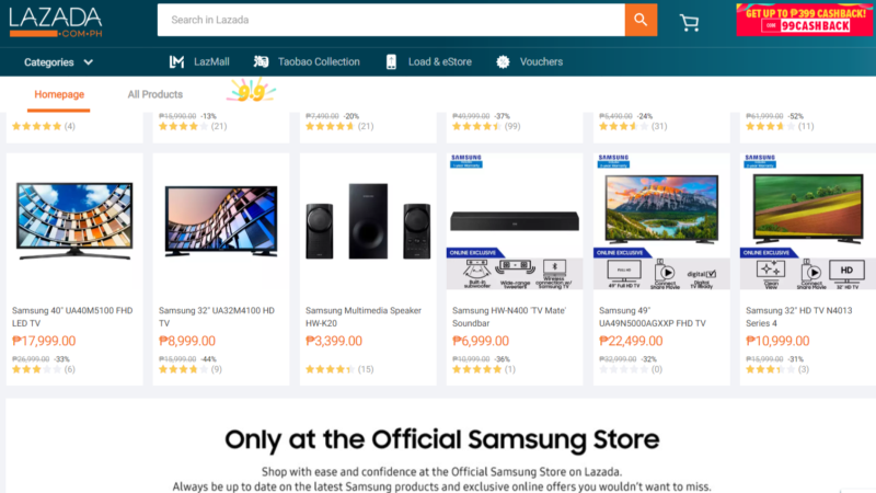 Samsung Store Lazada
