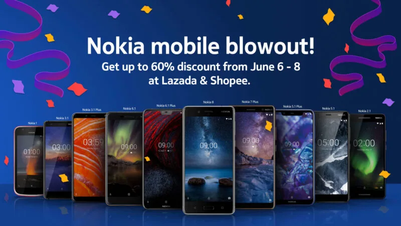 Nokia mobile Lazada and Shopee promos 1