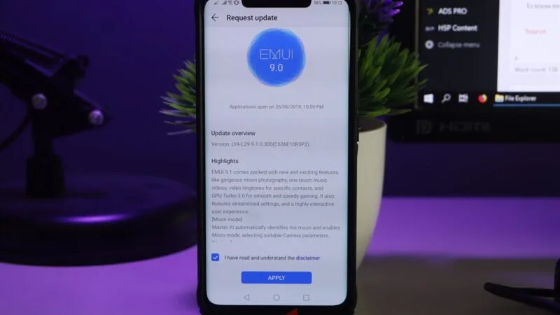 emui 91 m20pro