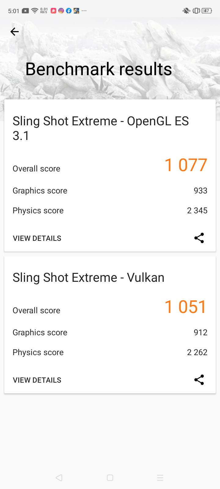 Realme 5 Benchmark Slingshot Extreme