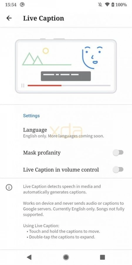 first look live caption 2