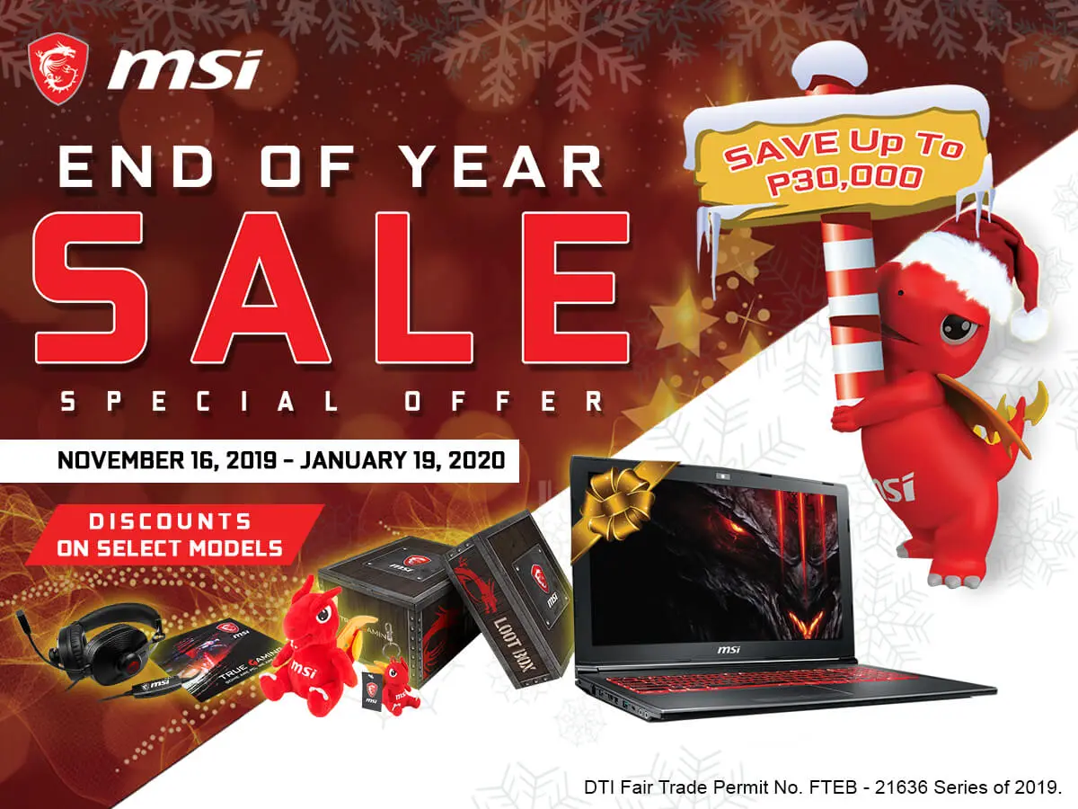 MSI End of Year Sale 1