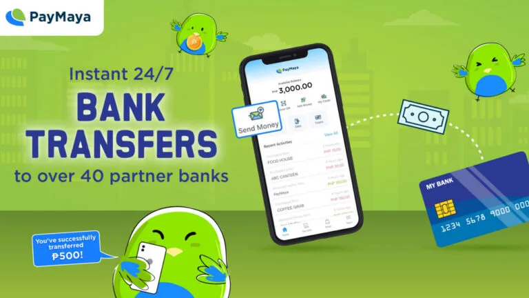 paymaya send money to bank