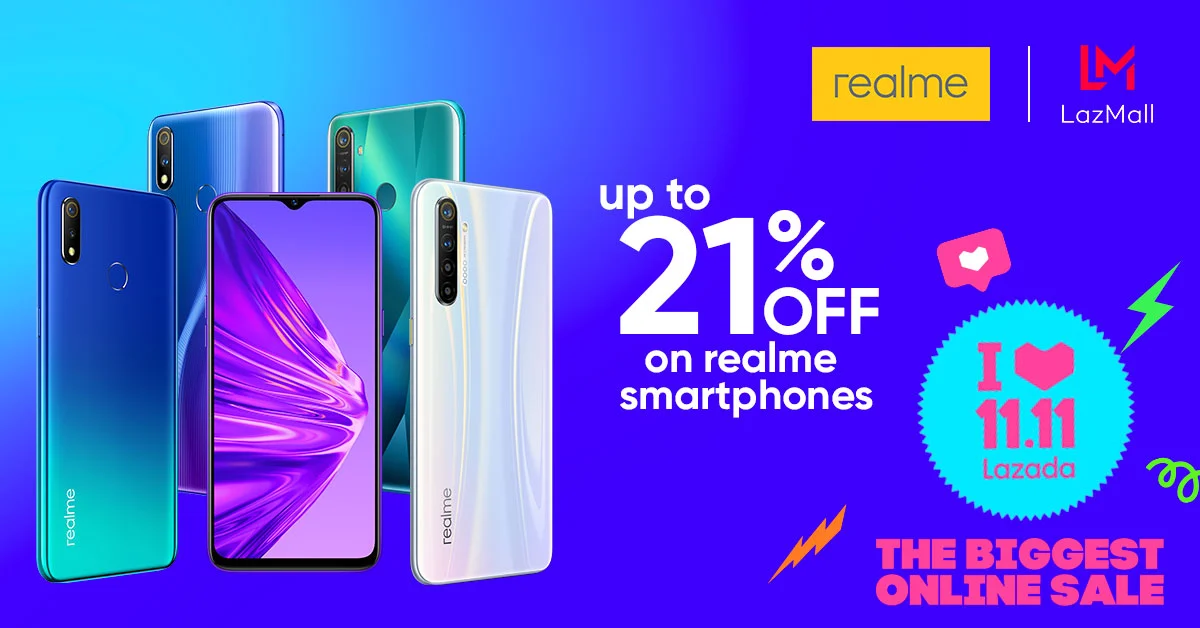 realme Lazada 11.11 sale 1
