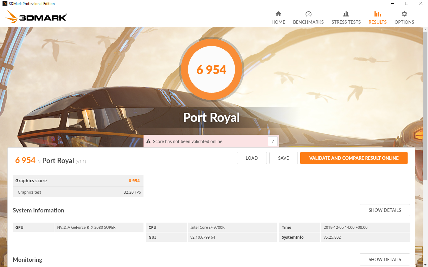 MSI Trident X Plus Review 3DMark Port Royal Benchmark
