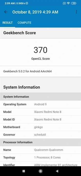 RN8 Geekbench 2