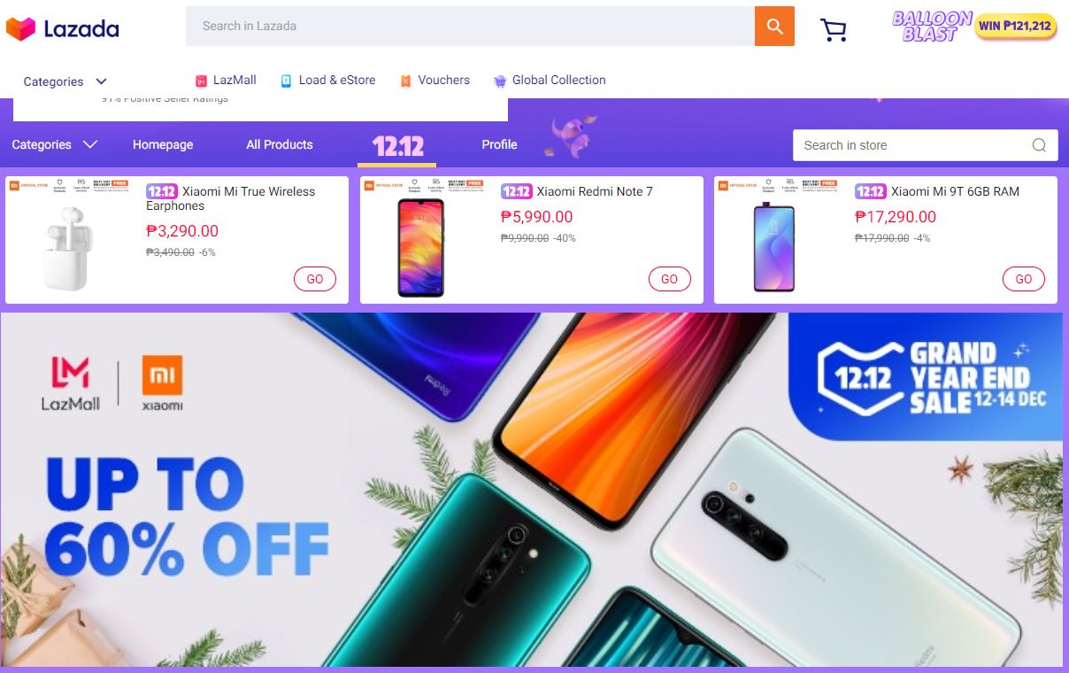 Xiaomi 12.12 Lazada