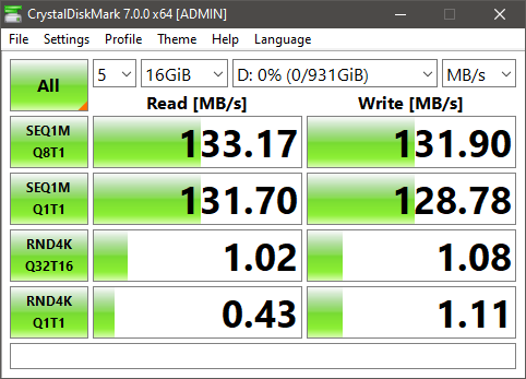 Huawei Matebook D 15 Review CrystalDiskMark HDD Benchmark 16GB