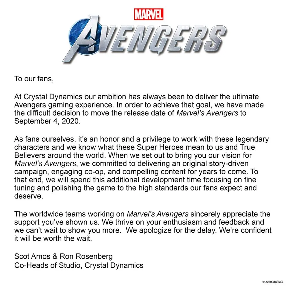 avengers delay
