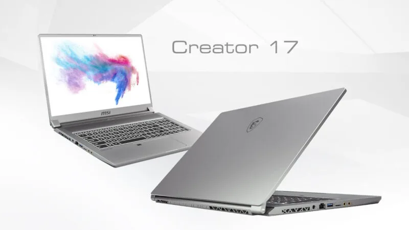 msi content creator laptops creator 17 2