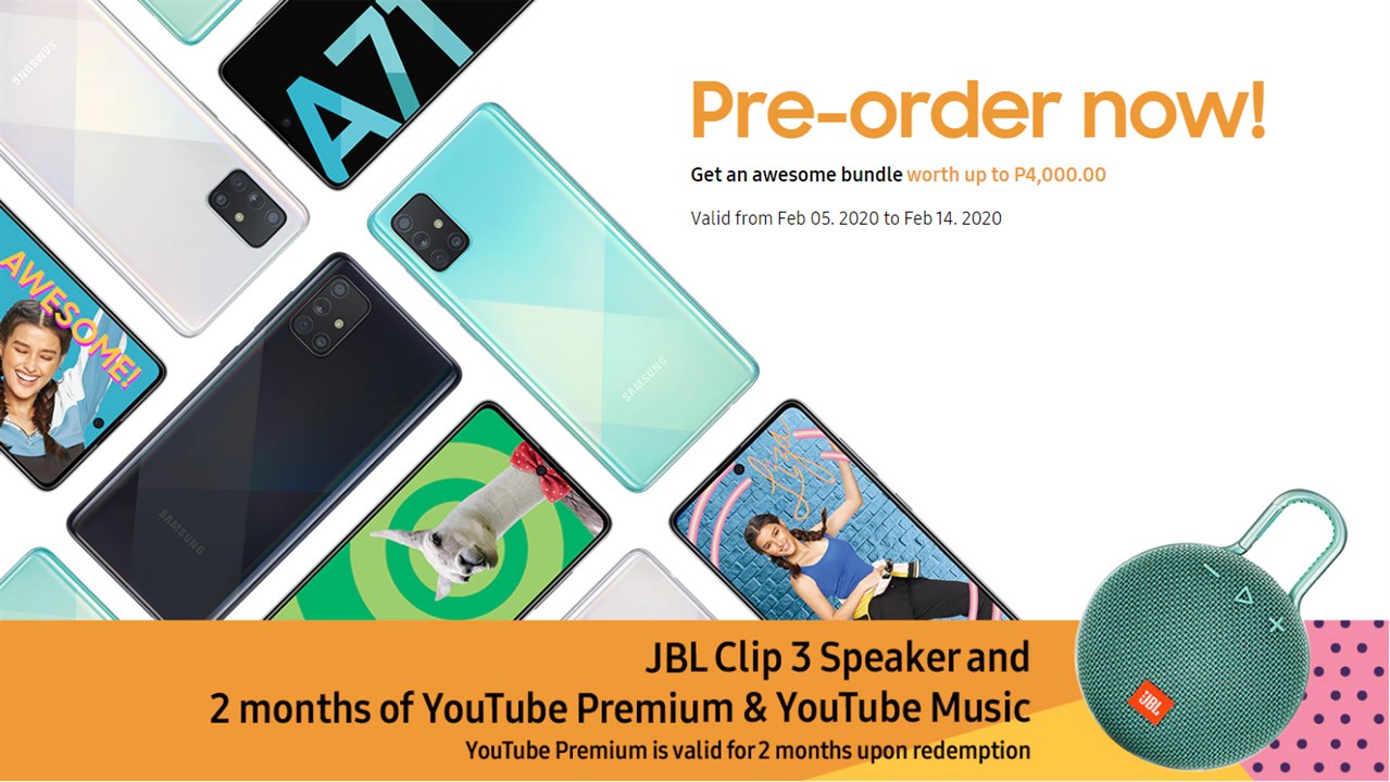 Galaxy A71 Pre Order Banner