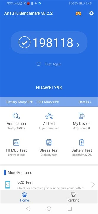 Huawei Y9s Benchmarks 8