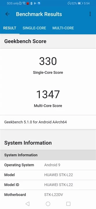 Huawei Y9s Benchmarks 9