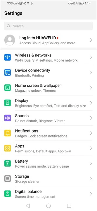Huawei Y9s EMUI 5