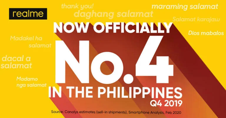 PHOTO RELEASE realme Philippines is Top 4 Smartphone Brand