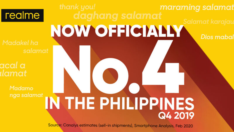 PHOTO RELEASE realme Philippines is Top 4 Smartphone Brand