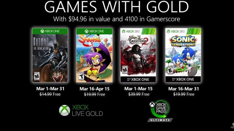 games with gold march