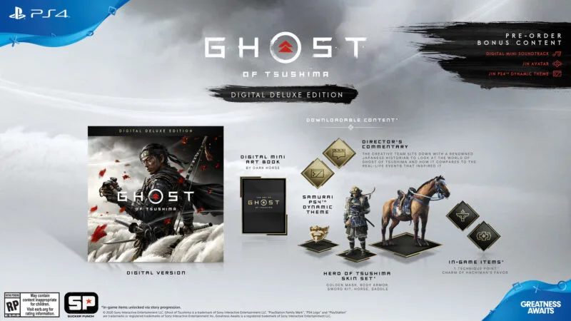 ghost of tsushima digital deluxe edition
