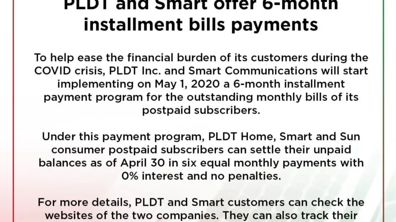 PLDT and Smart Installment Program 1