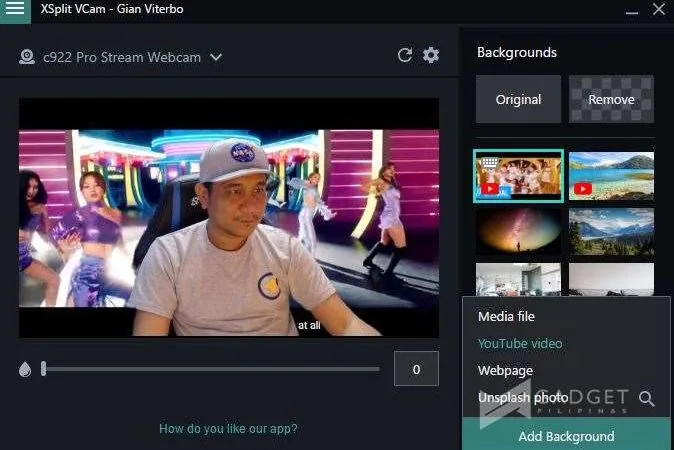 Zoom Xsplit Vcam 1