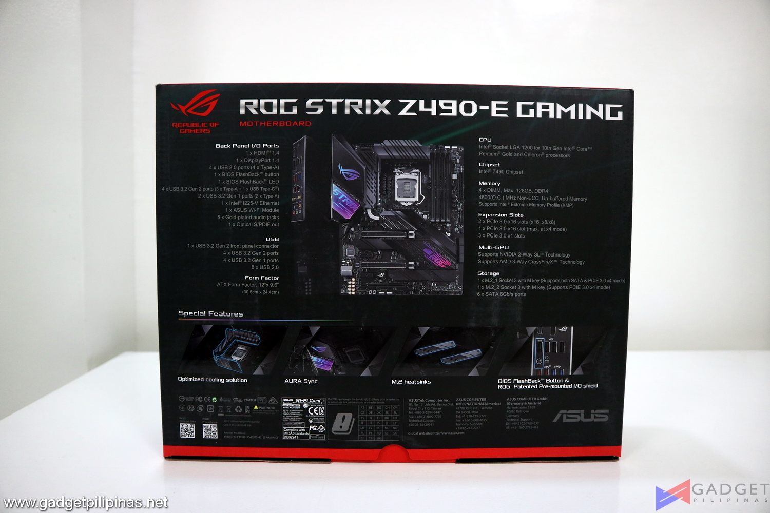 ROG Strix Z490 E Gaming Motherboard Review 004