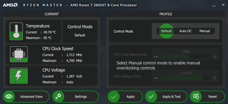 AMD Ryzen 7 3800XT Review Ryzen Master 2 1