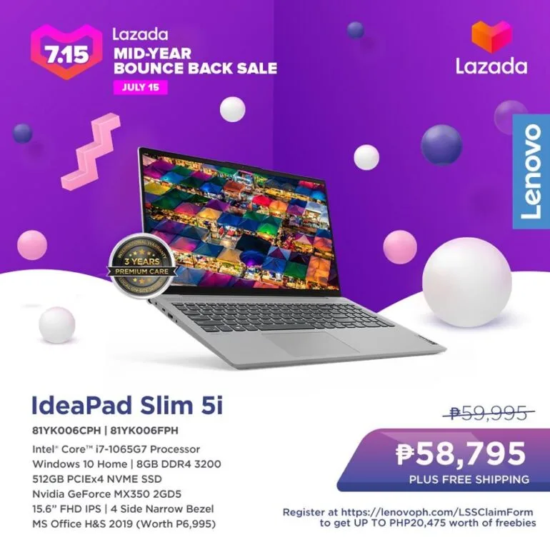 Lenovo Lazada Bounce Back Sale 13