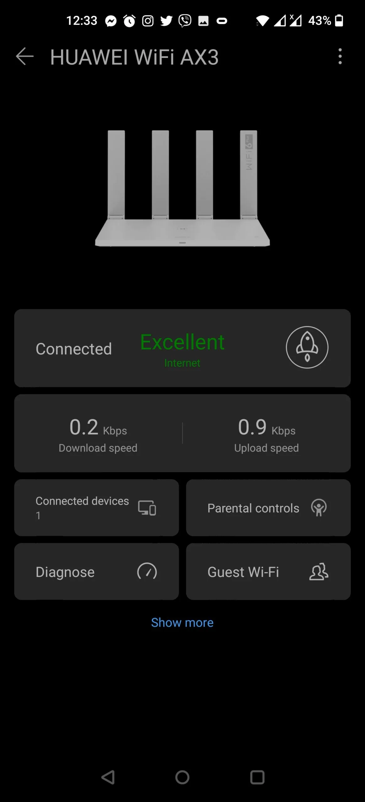 Huawei Wifi AX3 Router Review Huawei AI Life Dashboard