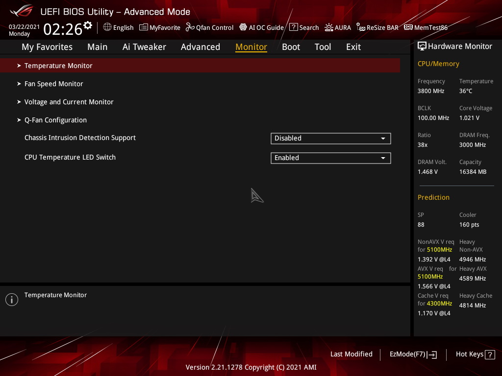 ASUS ROG Strix Z590 E Review BIOS 04