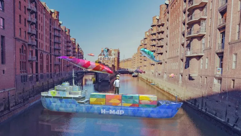 HONOR-Sailing-Through-Time，An-artwork-of-Yunuene，Contemporary-Artist-from-Mexico