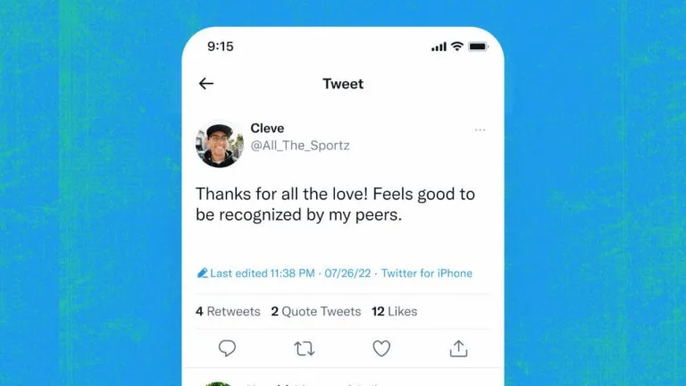 Twitter blue - Edit Tweets Feature