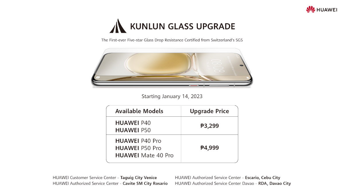 Huawei Kunlun Glass upgrade