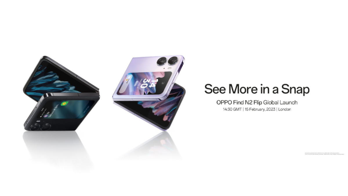 OPPO Find N2 Flip - global launch date - poster