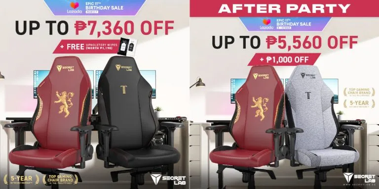 Secretlab - Lazada 3.3 Birthday Sale - featured image