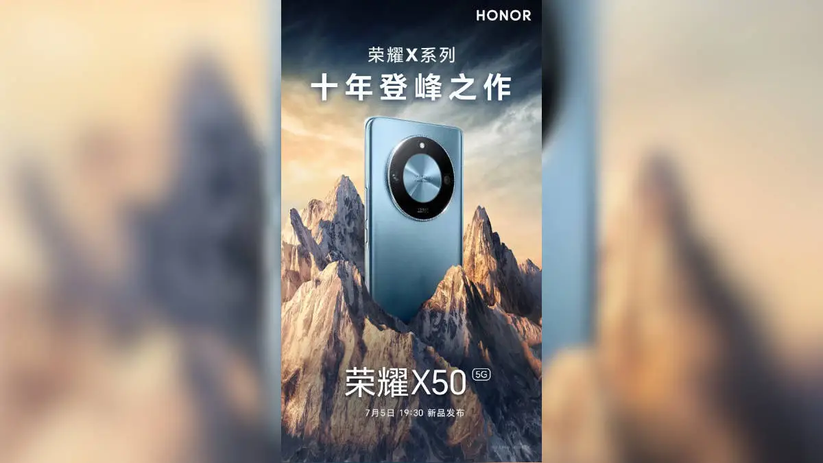 Honor X50 launching on July 5