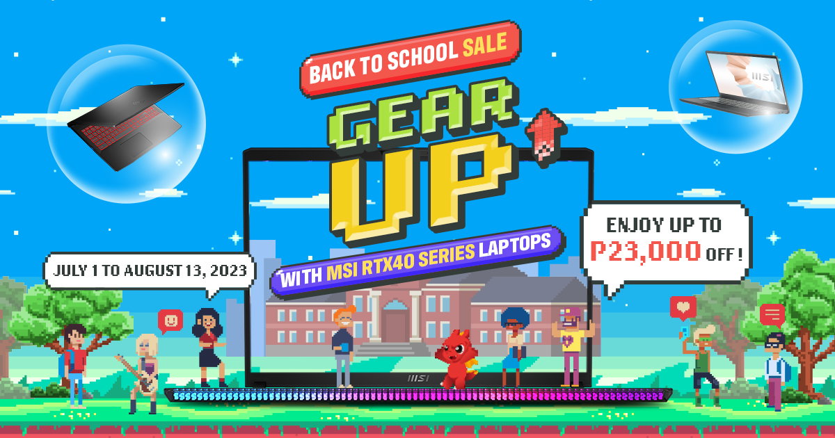 MSI Laptops Back To School