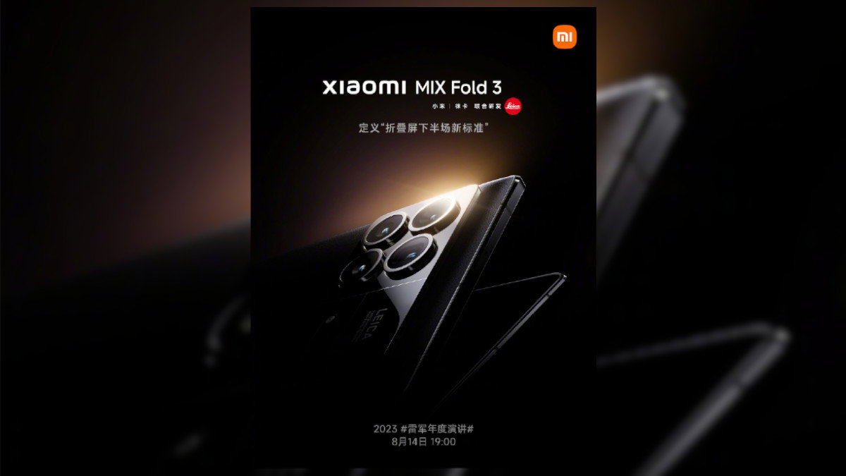 Xiaomi Mix Fold 3 August 15 launch date 1