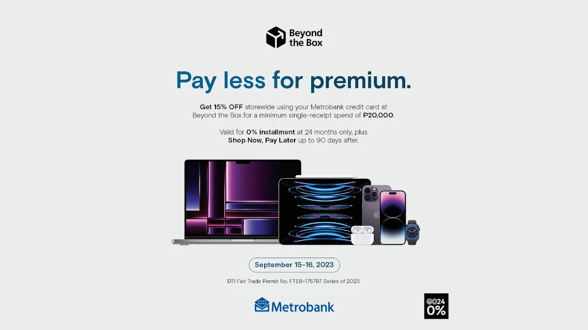 Beyond the Box Metrobank September Flash Sale 1