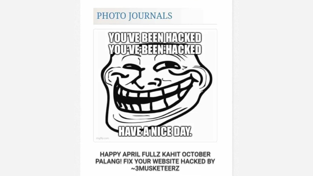 House of Representatives website hacked 1