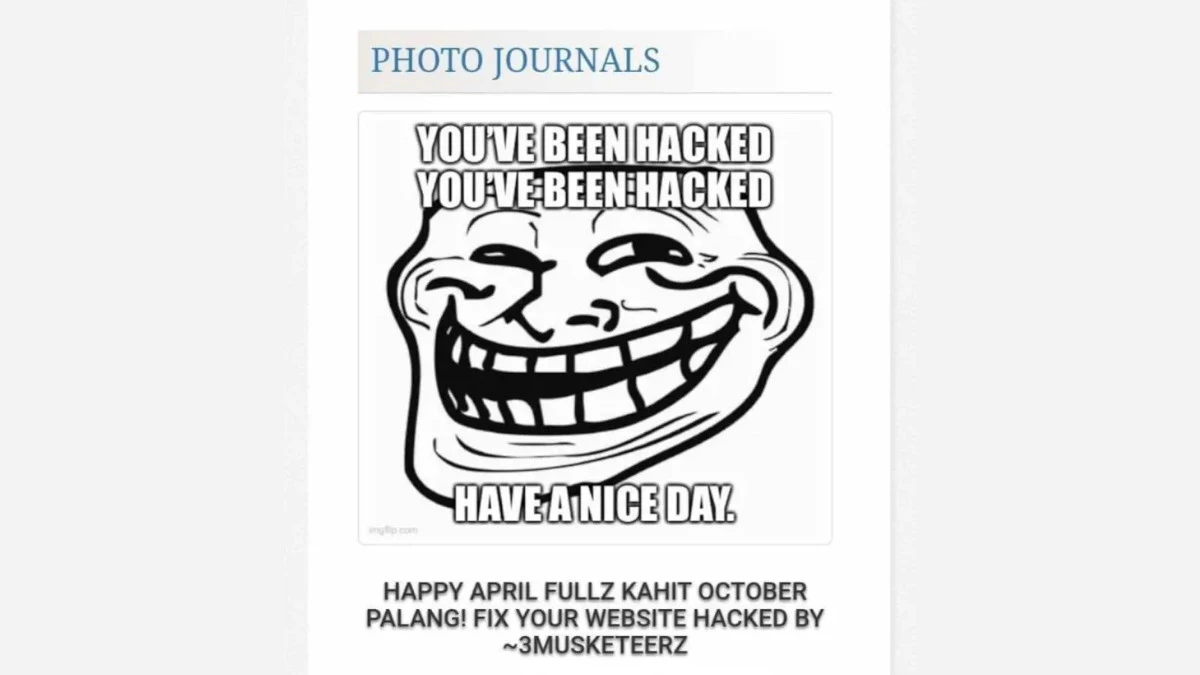 House of Representatives website hacked 1