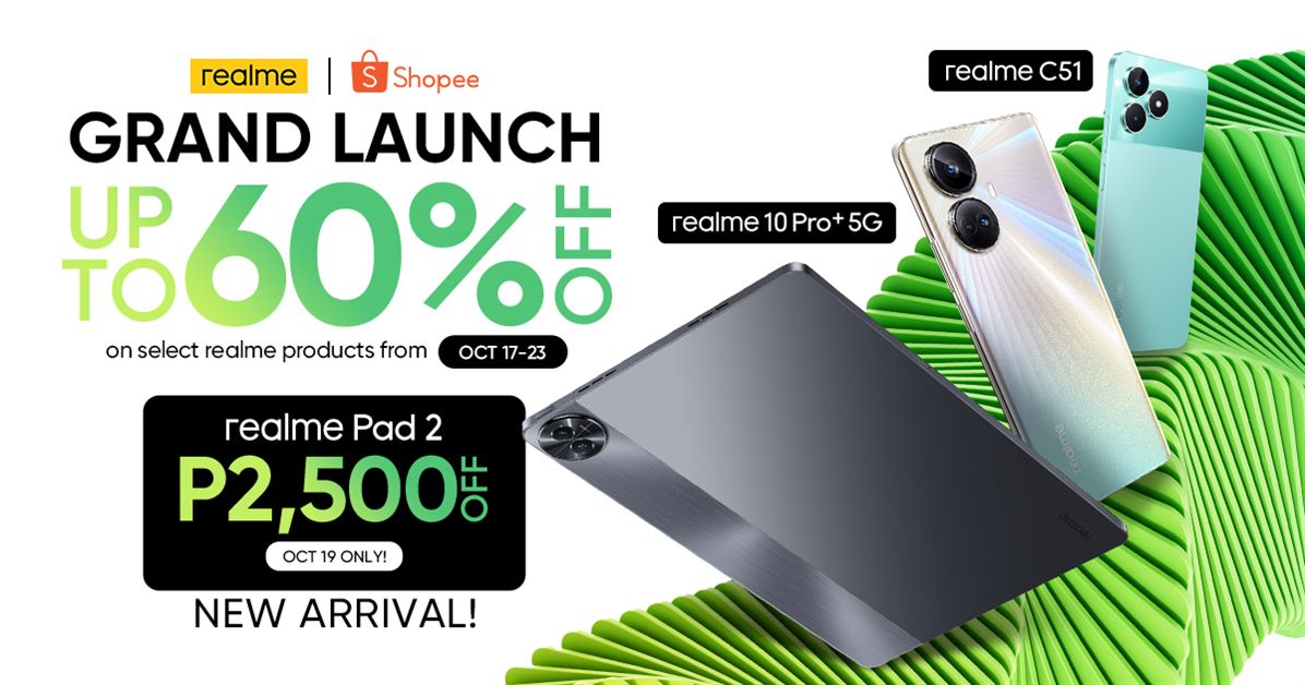 realme Shopee Grand Launch PR Banner