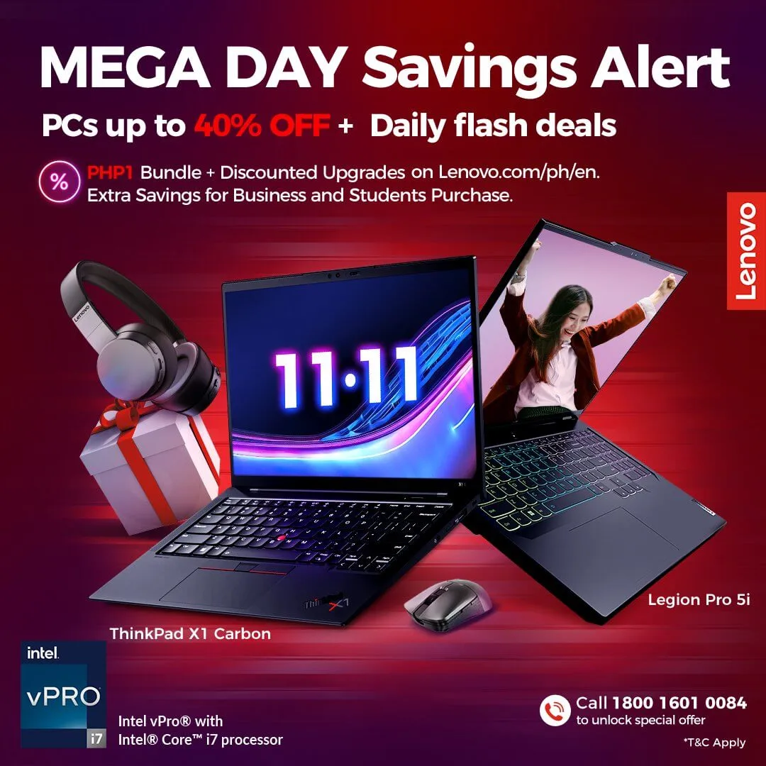 Lenovo Mega Day Savings Alert