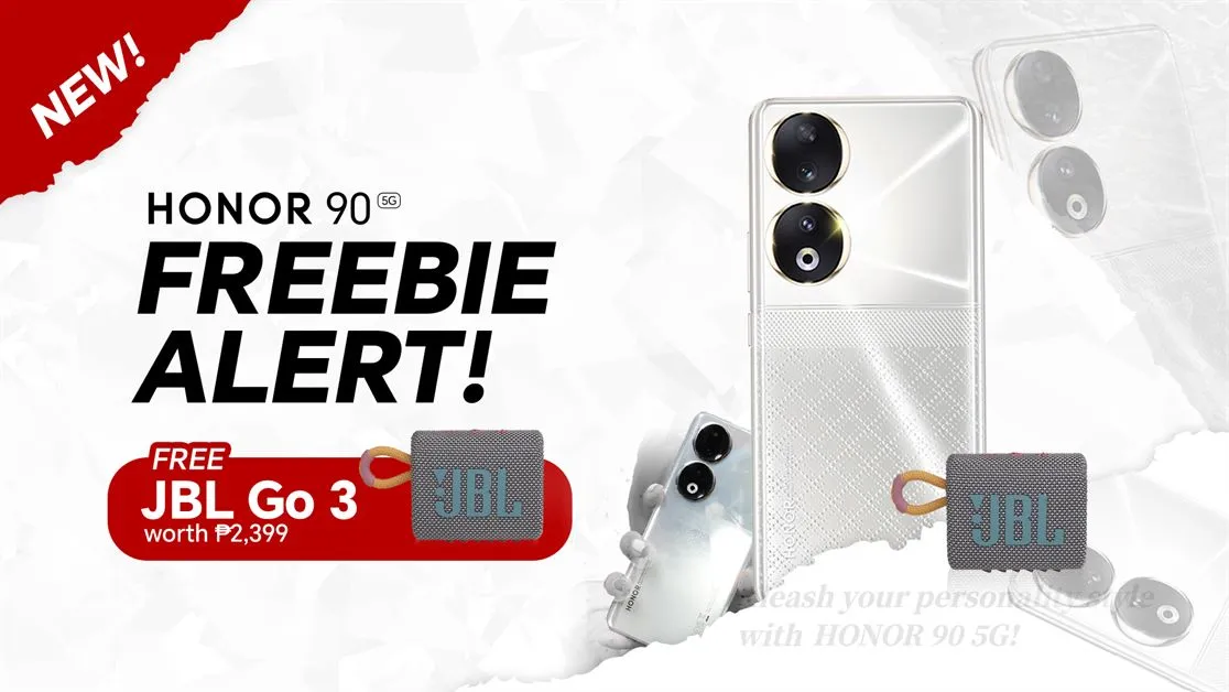 HONOR 90 5G now comes with FREE JBL Go 3