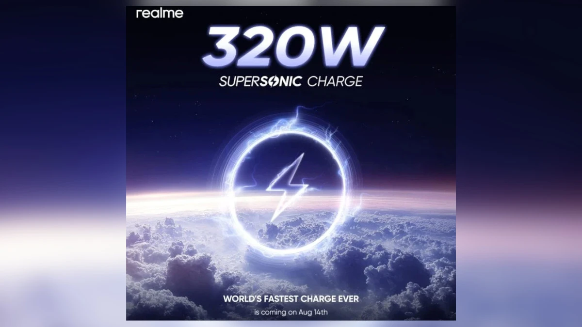 realme 320W SuperSonic Charge date 1